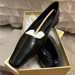 Michael Kors Black Leather Loafers